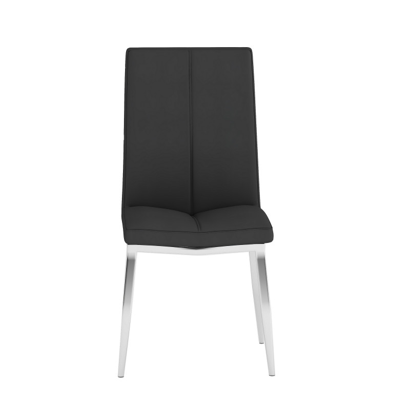 Abigail Sc Blk Modern Curved Back Upholstered Side Chair 3