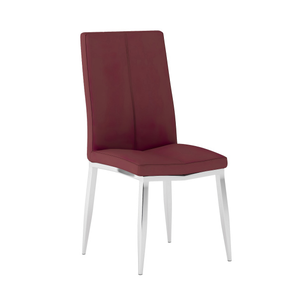 Abigail Sc Red Modern Curved Back Upholstered Side Chair 02