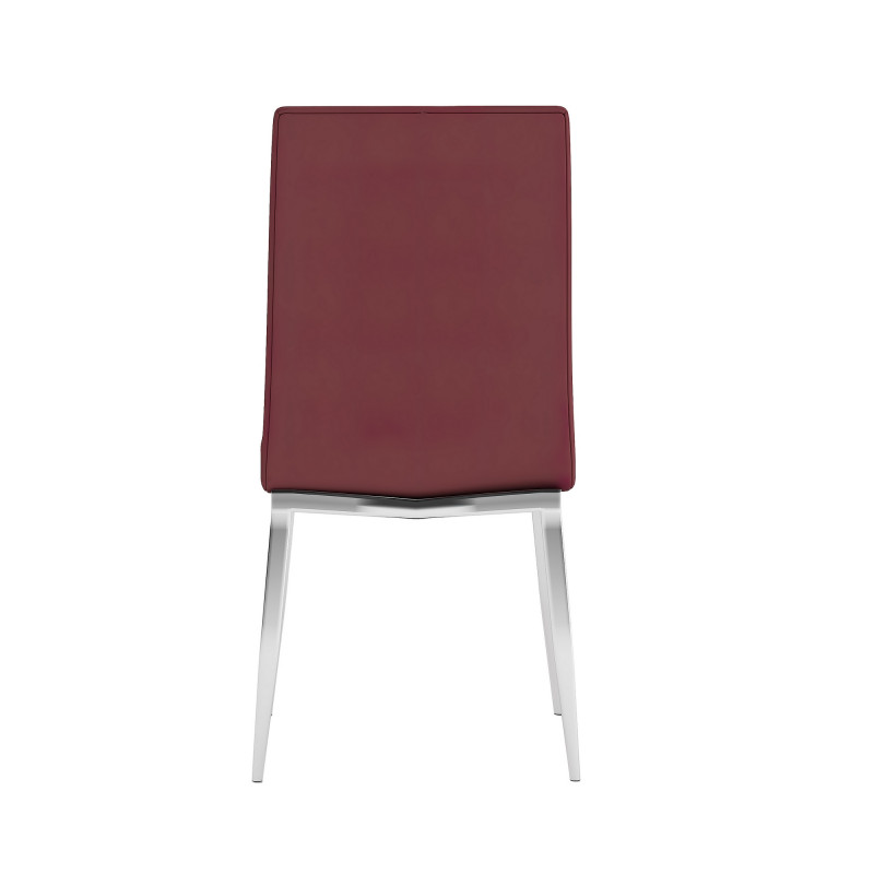 Abigail Sc Red Modern Curved Back Upholstered Side Chair 5