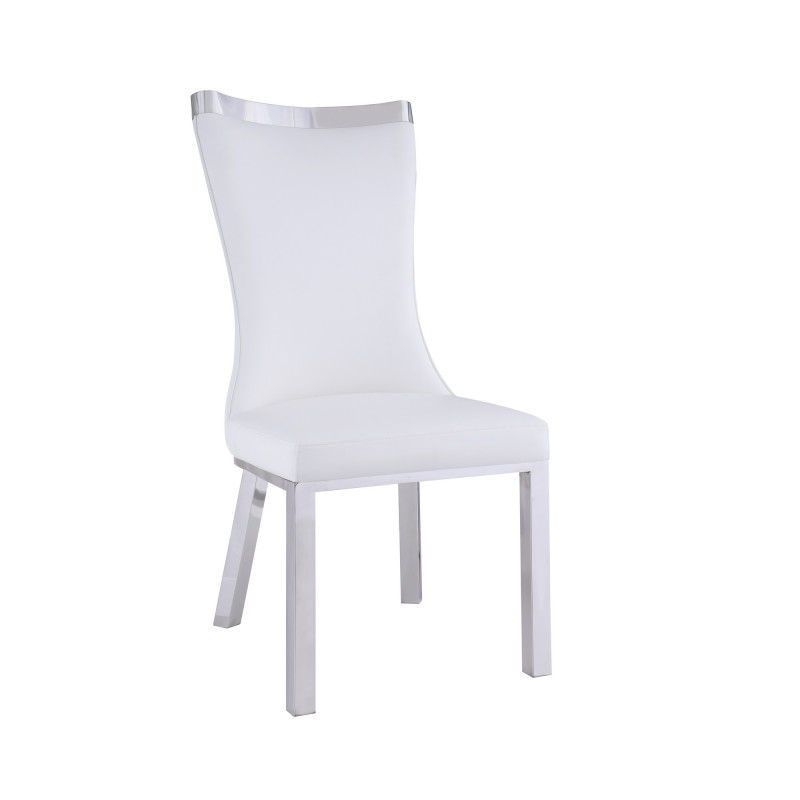 Adelle Sc Wht Contemporary Curved Back Side Chair 2