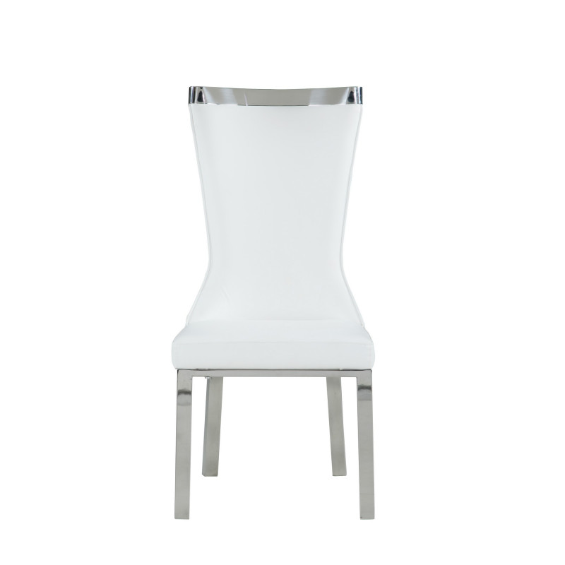 Adelle Sc Wht Contemporary Curved Back Side Chair 4