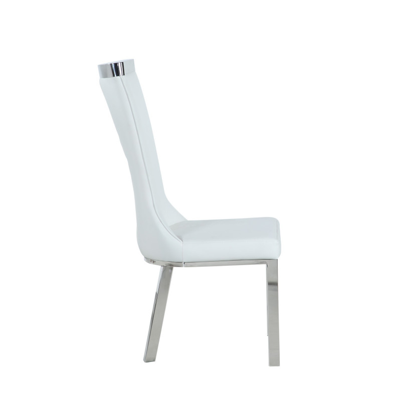 Adelle Sc Wht Contemporary Curved Back Side Chair 5