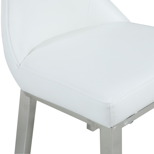 Adelle Sc Wht Contemporary Curved Back Side Chair 6