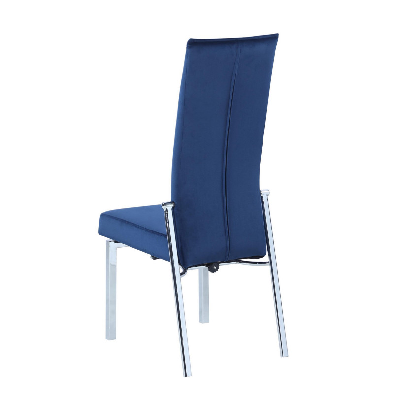Anabel Sc Blu Fab Contemporary Motion Back Side Chair Chrome Frame 7