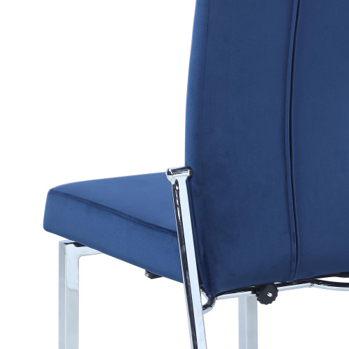 Anabel Sc Blu Fab Contemporary Motion Back Side Chair Chrome Frame 9