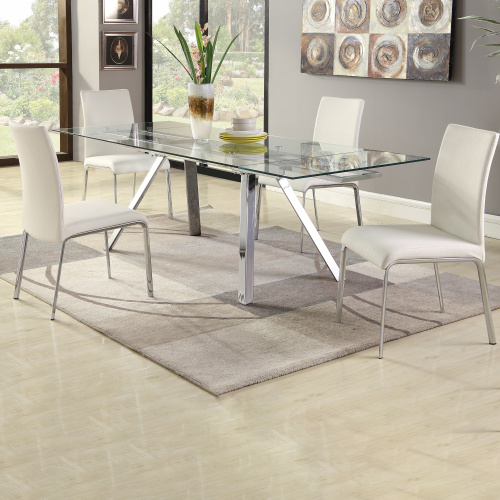 Ariel Dt Contemporary Extendable Dining Table 6