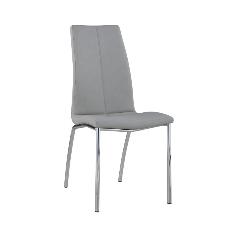 Becky Sc Gry Contemporary Curved Back Side Chair 2