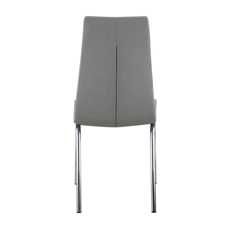 Becky Sc Gry Contemporary Curved Back Side Chair 5