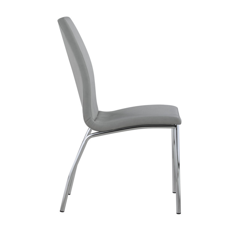 Becky Sc Gry Contemporary Curved Back Side Chair 6