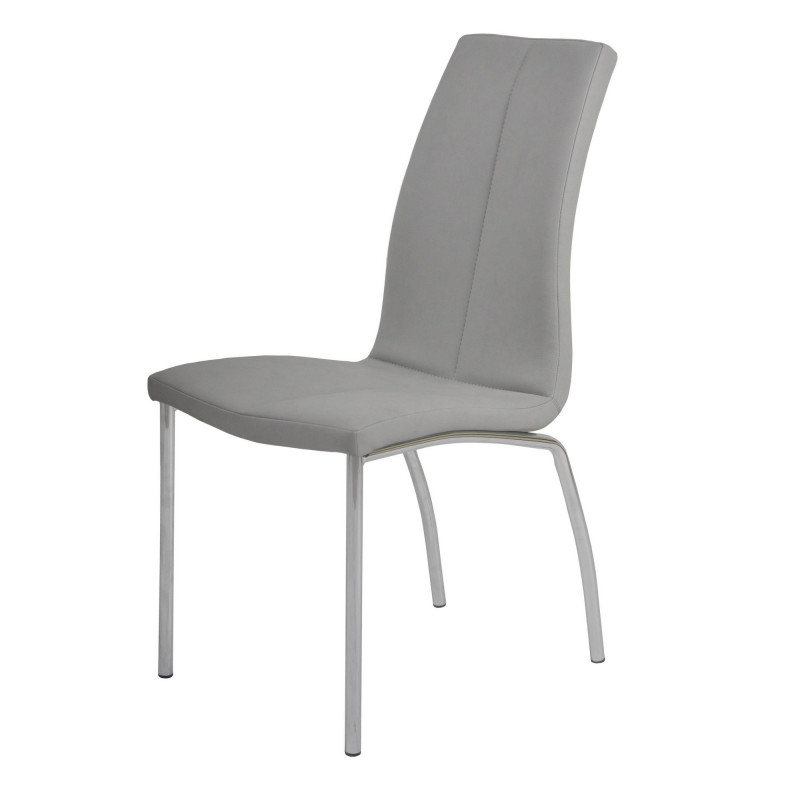 Becky Sc Gry Contemporary Curved Back Side Chair 7