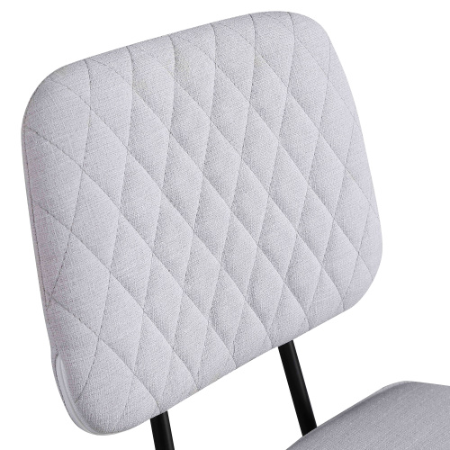 Bertha Sc Gry Contemporary Side Chair Diamond Stitch Backrest 7
