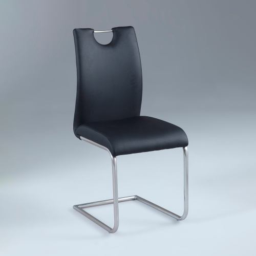 CARINA-SC-BLK Black Handle-Back Cantilever Side Chair (Set of 4)