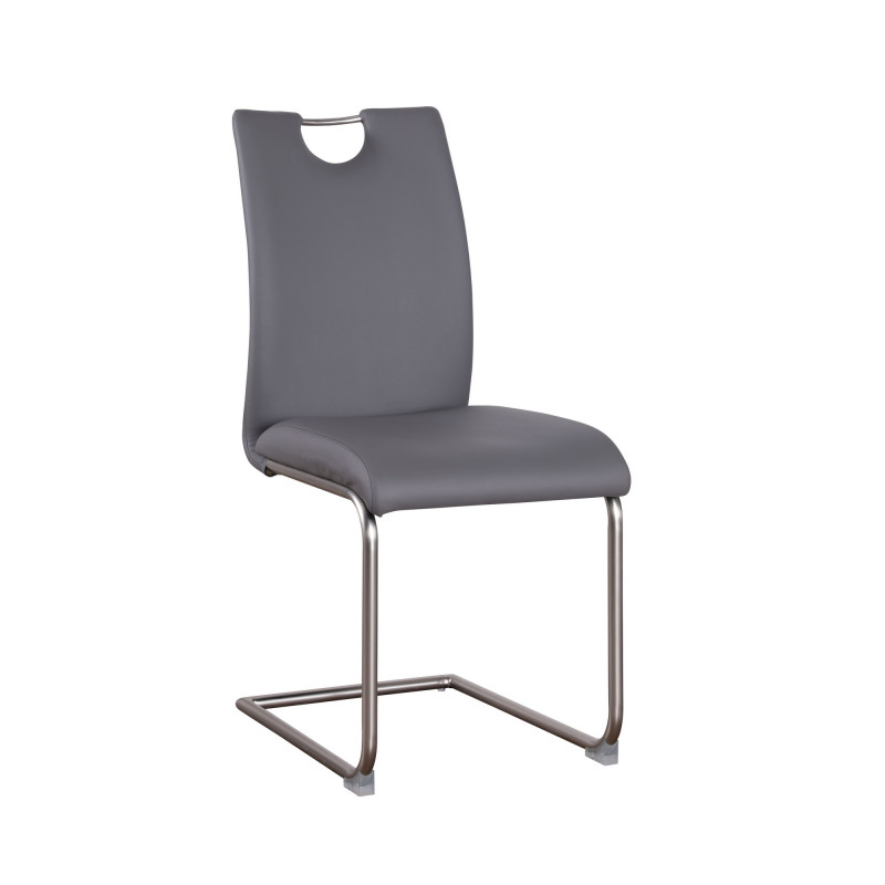Carina Sc Gry Handle Back Cantilever Side Chair 1