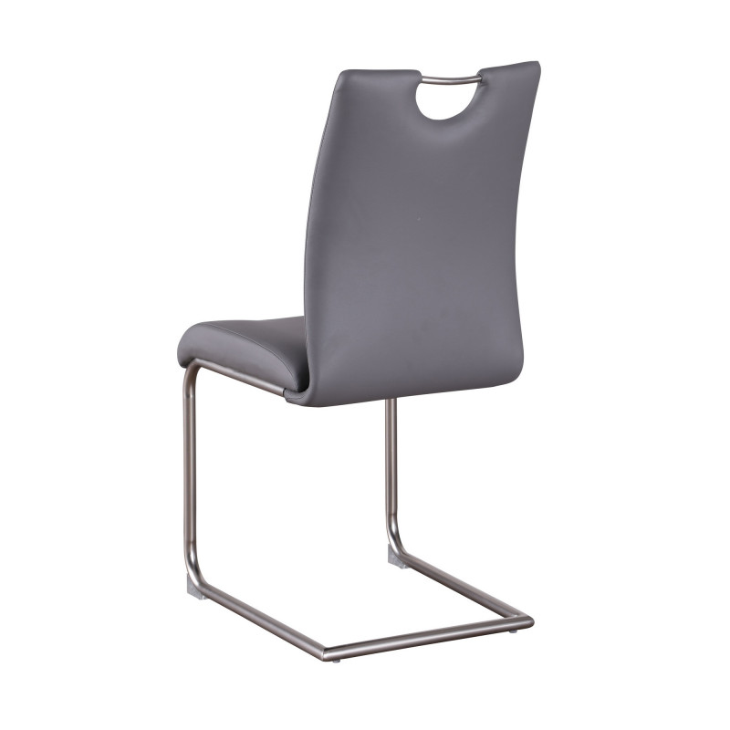 Carina Sc Gry Handle Back Cantilever Side Chair 2