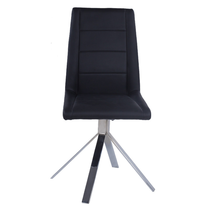 Dana Sc Blk Contemporary Upholstered Swivel Side Chair 6