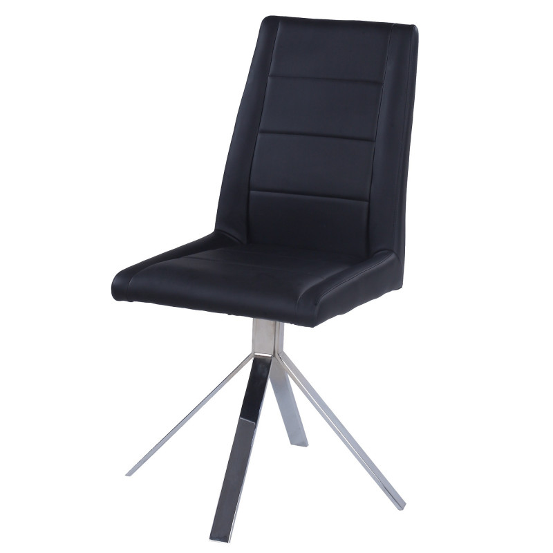 Dana Sc Blk Contemporary Upholstered Swivel Side Chair 7