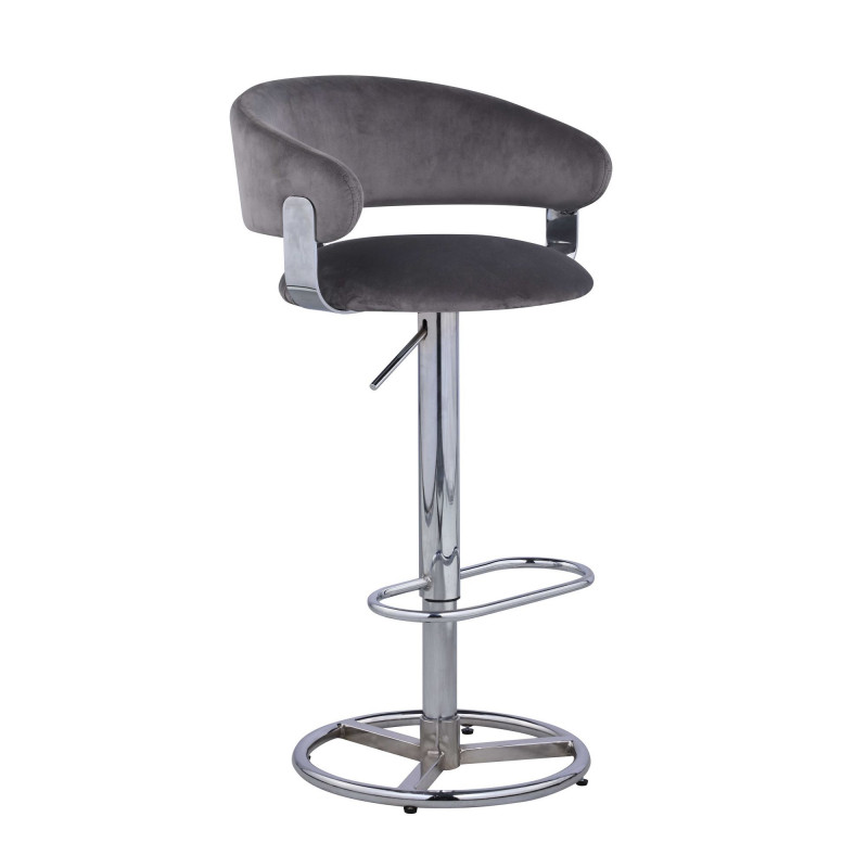 DANIELLA-AS-GRY Contemporary Height-Adjustable Stool