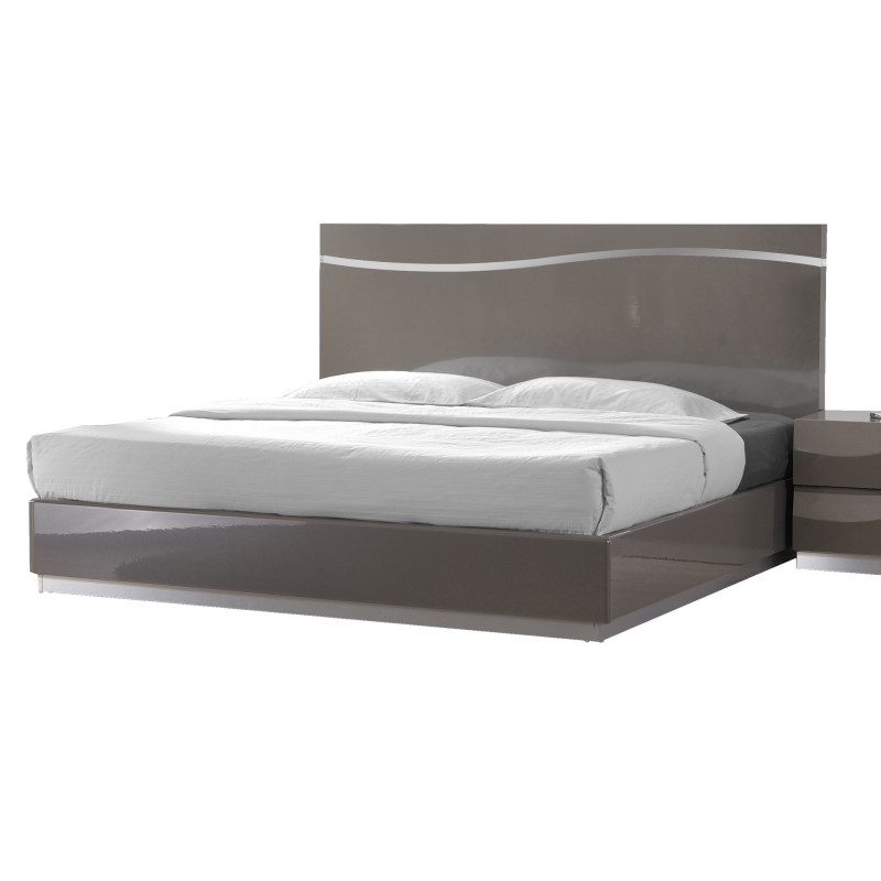 Delhi Bed King Contemporary High Gloss King Size Bed 2