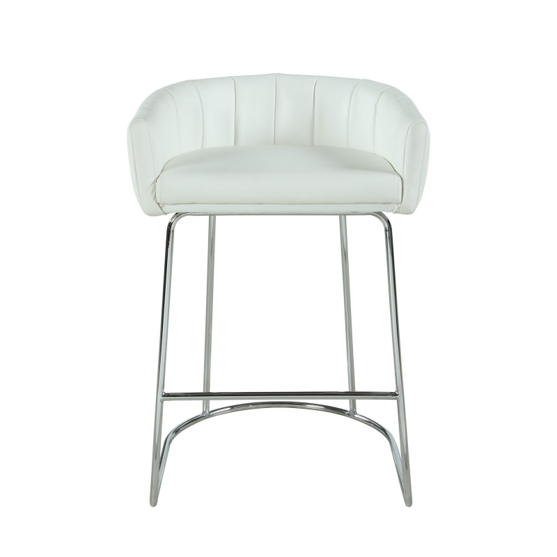 Denise Cs Wht Contemporary Channel Back Counter Stool 4
