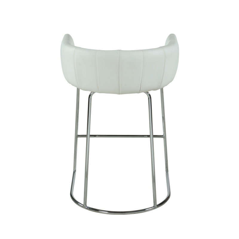 Denise Cs Wht Contemporary Channel Back Counter Stool 6