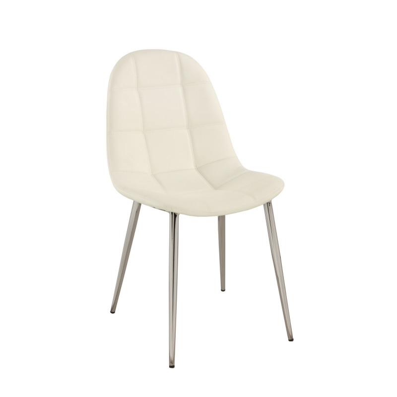 Donna Sc Wht Waffle Tufted Side Chair With Bucket Seat 1