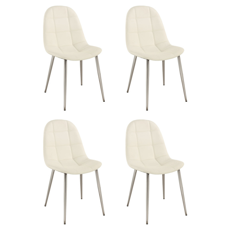 Waffle Tufted Side Chair with Bucket Seat (Set of 4)
