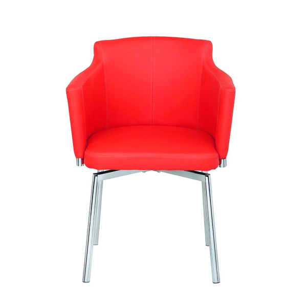 Dusty Ac Red Kd Chintaly Modern Club Arm Chair Memory Swivel 2
