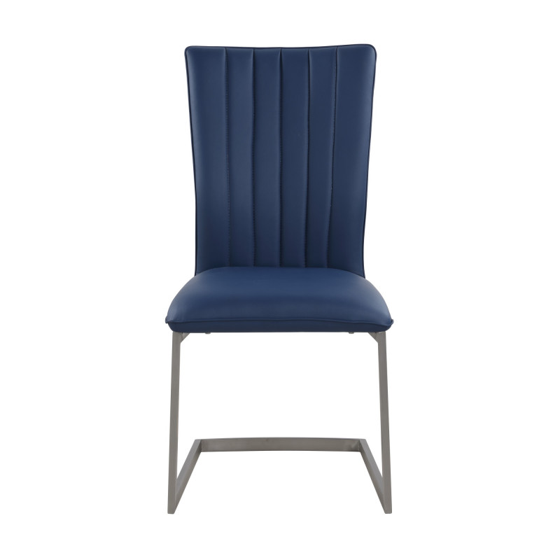 Eileen Sc Blu Contemporary Channel Back Cantilever Side Chair 3