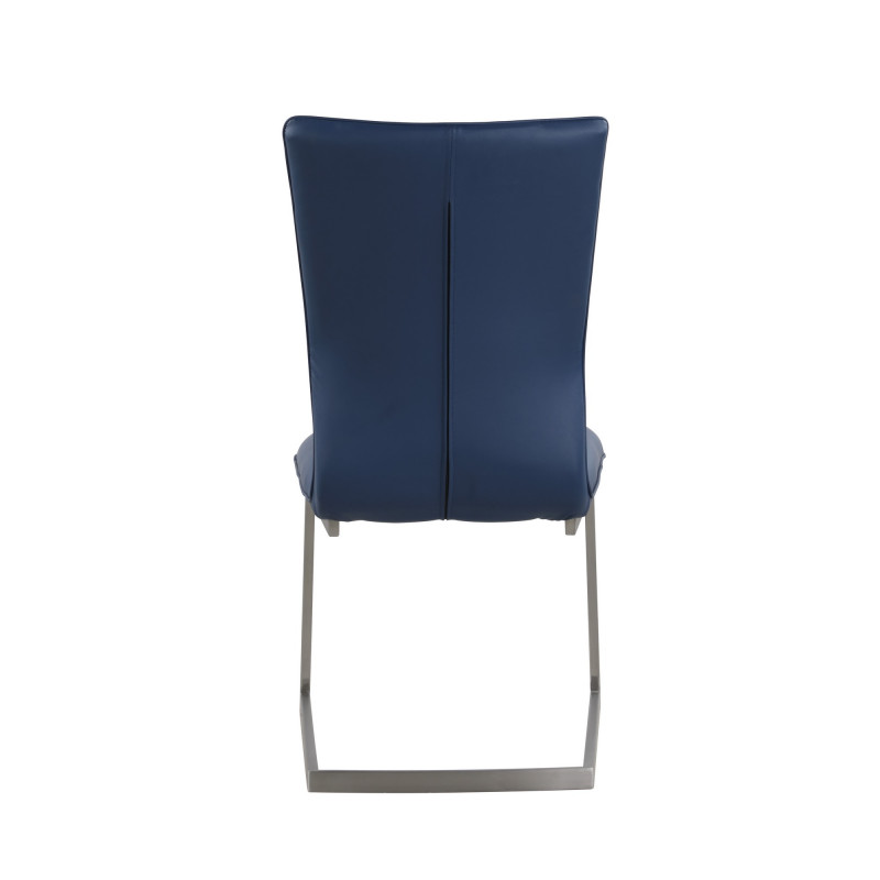 Eileen Sc Blu Contemporary Channel Back Cantilever Side Chair 5
