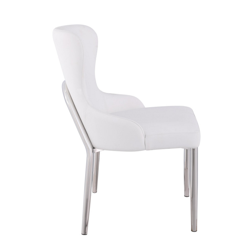 Evelyn Sc Wht Pol Contemporary Wing Back Side Chair 6