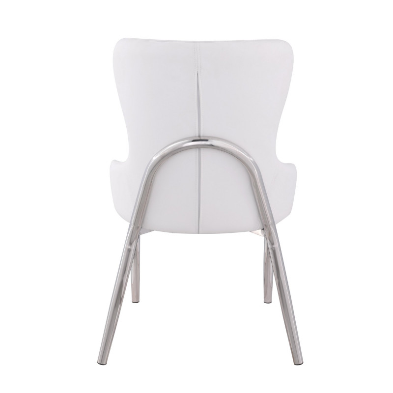 Evelyn Sc Wht Pol Contemporary Wing Back Side Chair 7