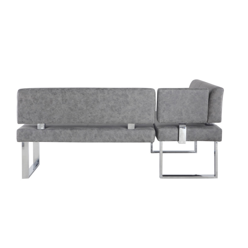 Genevieve Nook Gry Modern Gray Reversible Upholstered Nook 5