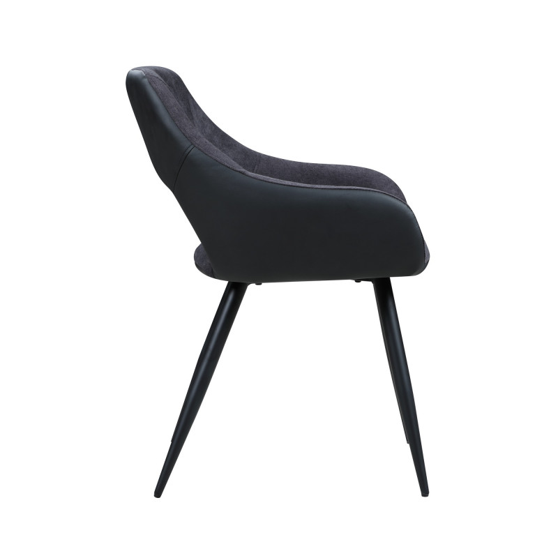 Henriet Sc Gry Contemporary Open Back Side Chair 6