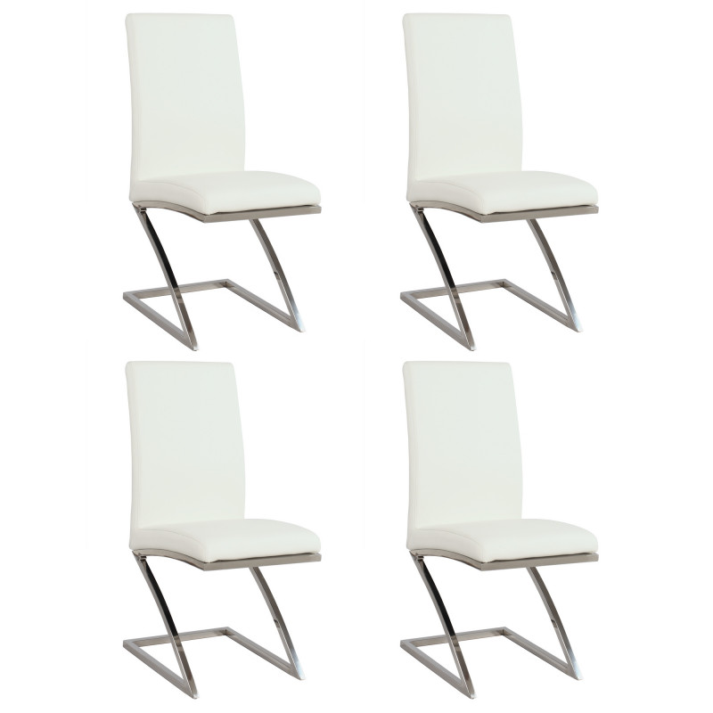 JADE-SC Modern "Z" Frame Contemporary Side Chair (Set of 4)