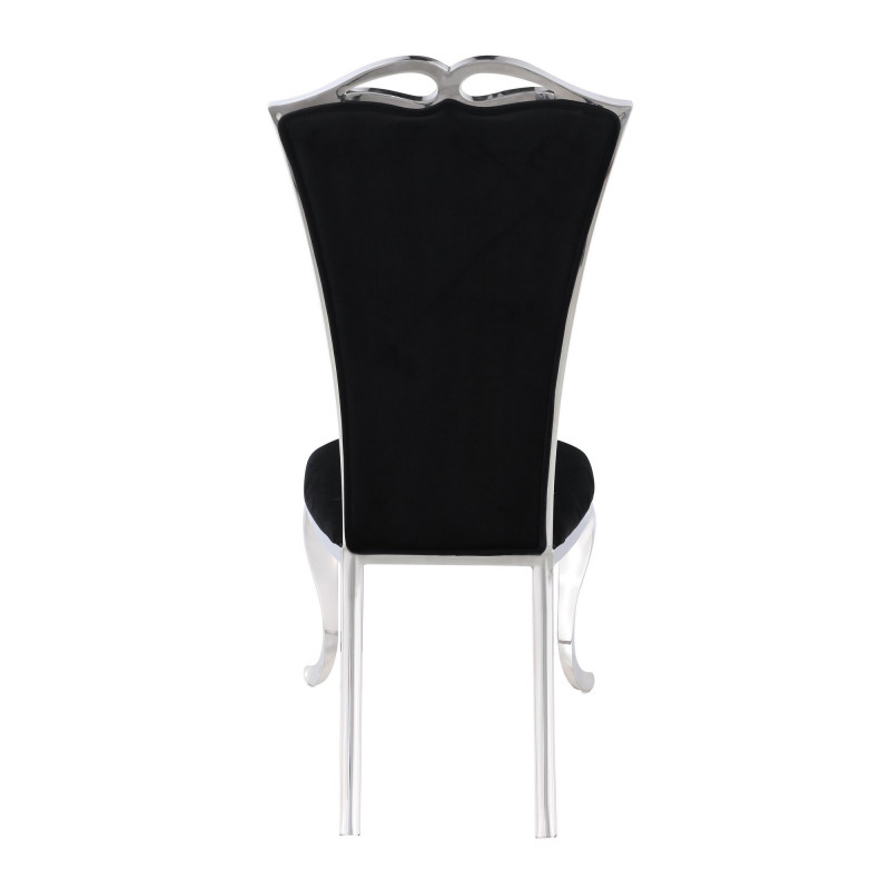 Jamie Sc Blk Modern Tall Back Side Chair Cabriole Legs 4