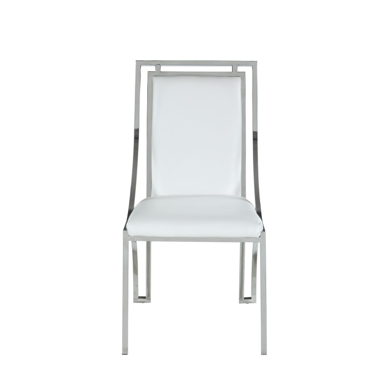 Josie Sc Wht Contemporary Open Frame Side Chair 3