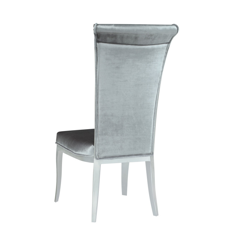 Joy Sc Gry Fab Contemporary Tall Roll Back Side Chair 3