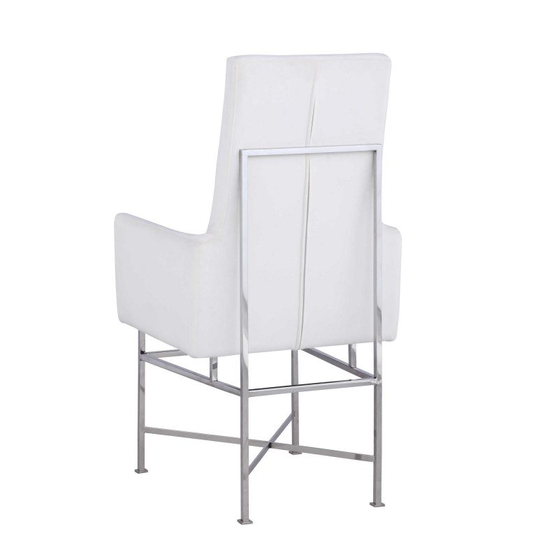 Kendall Ac Crm Contemporary Arm Chair Steel Frame 3