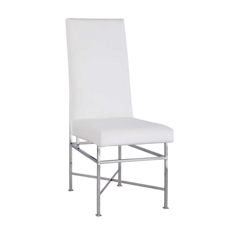 Kendall Sc Crm Contemporary Side Chair Steel Frame 2