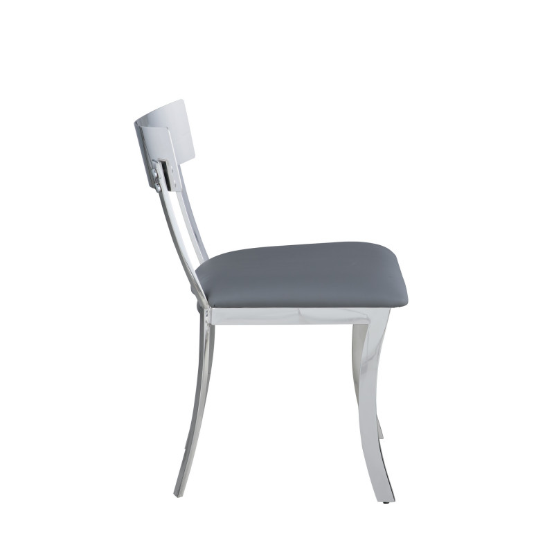 Maiden Sc Gry Contemporary Curved Back Side Chair 4