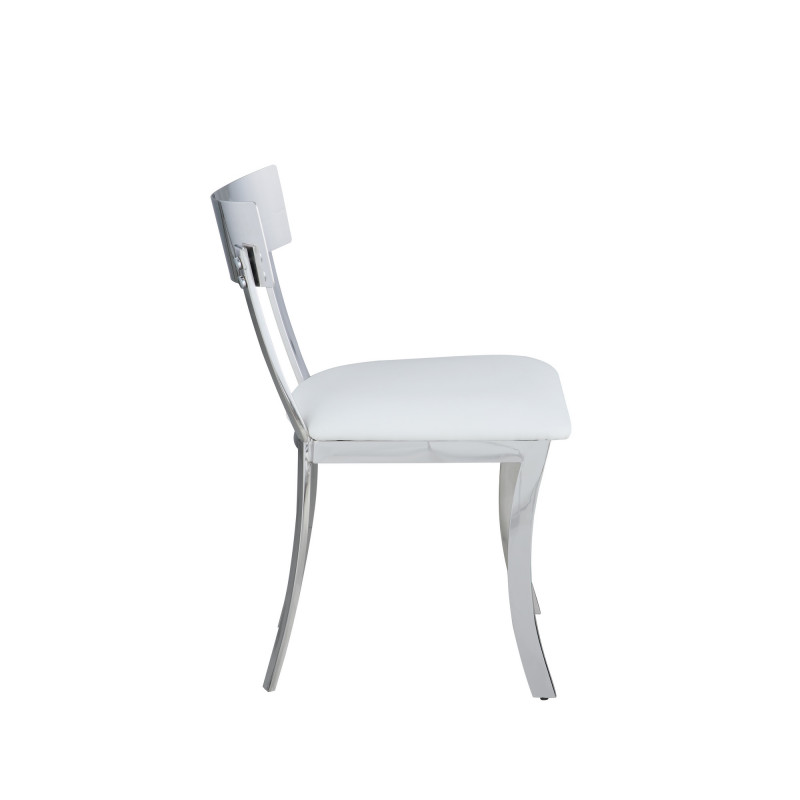 Maiden Sc Wht Contemporary Curved Back Side Chair 3