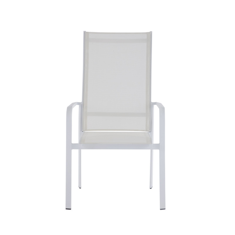 Malibu Ac Wht Hb Contemporary High Back Outdoor Chair With Sling Seat 4