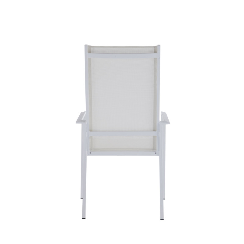 Malibu Ac Wht Hb Contemporary High Back Outdoor Chair With Sling Seat 5