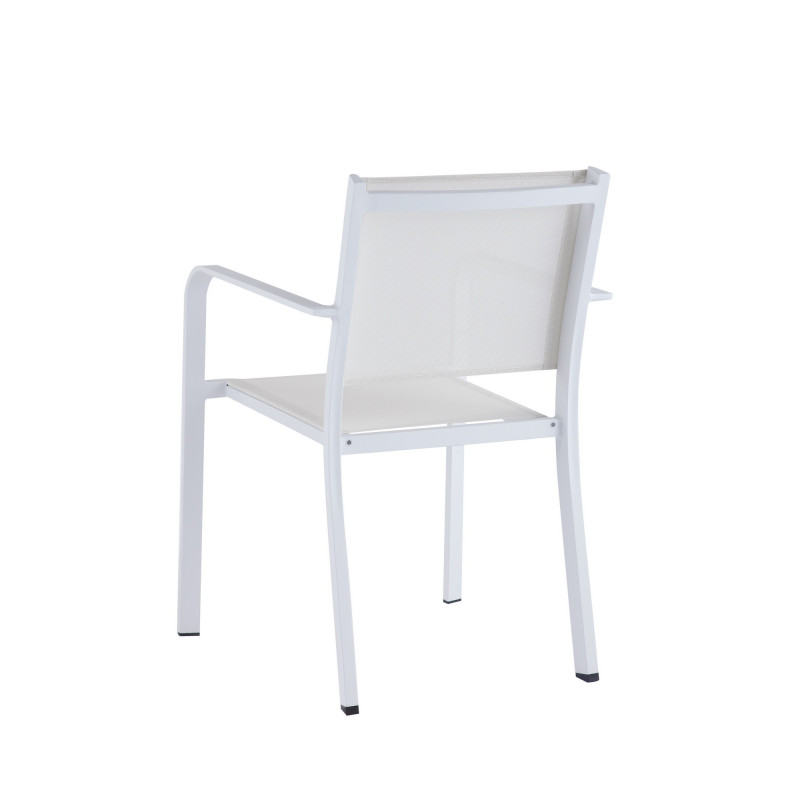 Malibu Ac Wht Lb Contemporary Low Back Outdoor Chair With Sling Seat 3
