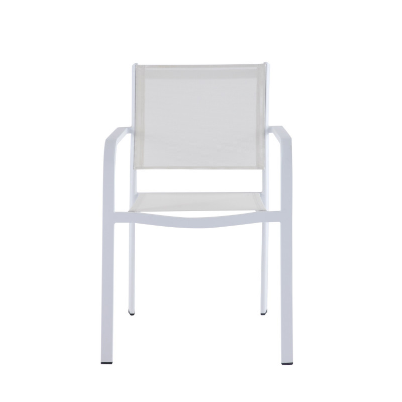 Malibu Ac Wht Lb Contemporary Low Back Outdoor Chair With Sling Seat 4