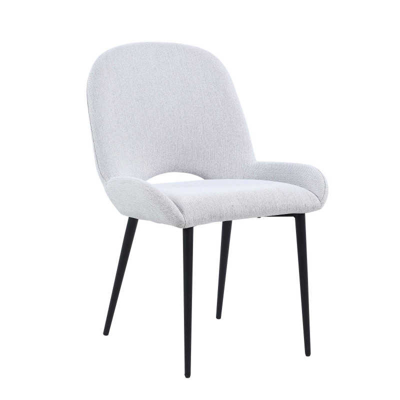Marjorie Sc Gry Contemporary Side Chair Bucket Seat 3
