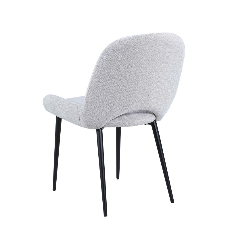 Marjorie Sc Gry Contemporary Side Chair Bucket Seat 4