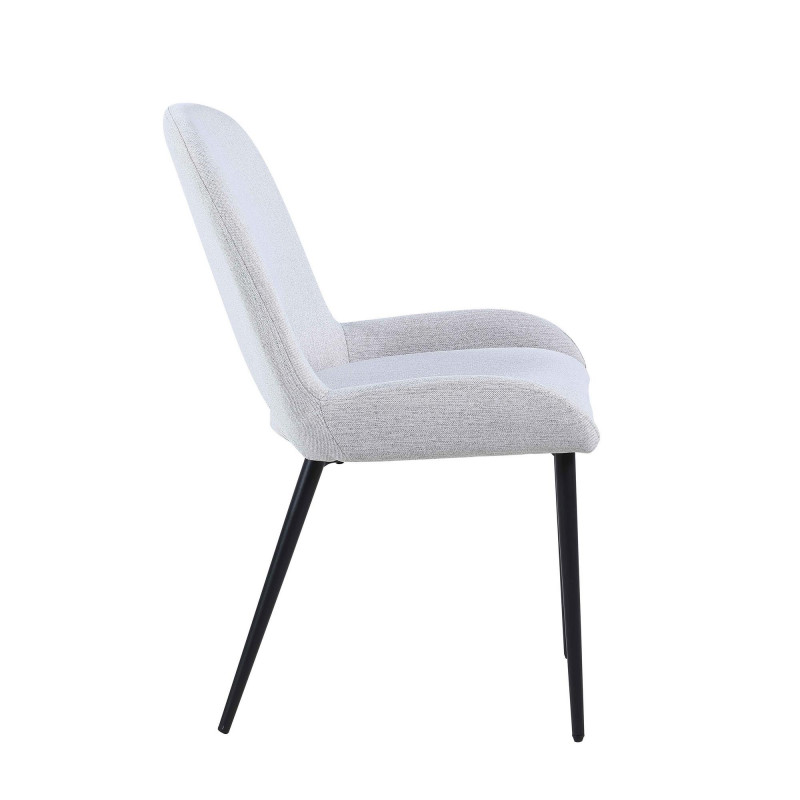 Marjorie Sc Gry Contemporary Side Chair Bucket Seat 6