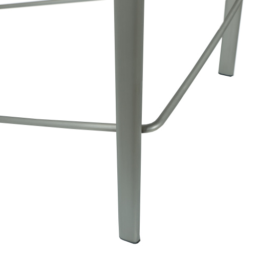 Molly Cs Wht Bsh Contemporary Motion Back Counter Stool Brushed Steel Frame 7