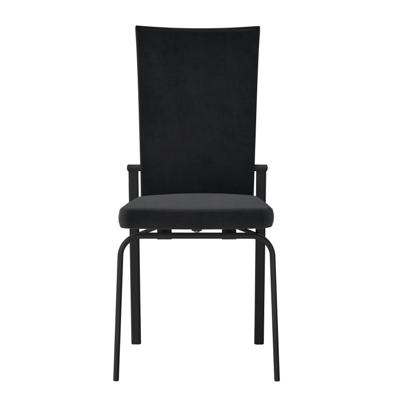 Molly Sc Blk Blk Fab Contemporary Motion Back Side Chair 4